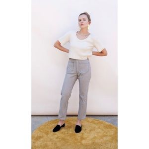 Lykke Wullf railroad stripe ranch pants